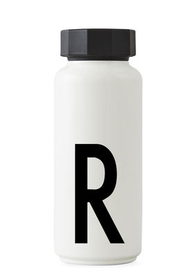 Botella isotérmica Arne Jacobsen - 500 ml - Letra R Cartas de diseño en blanco Arne Jacobsen