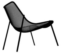 Low armchair Round Black Emu Christophe Pillet 1