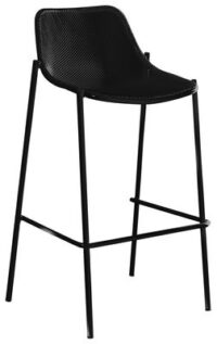 High stool Round Black Emu Christophe Pillet 1