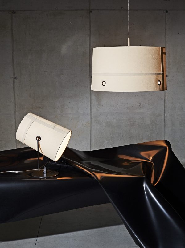 Lámpara de mesa Tenedor Mini / H 36 cm Brown | Gris Diesel con Foscarini Diesel equipo creativo 2