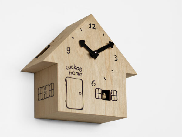 Reloj de pared para el hogar Cuco Proyectos de madera de abedul Ilya Titov 3