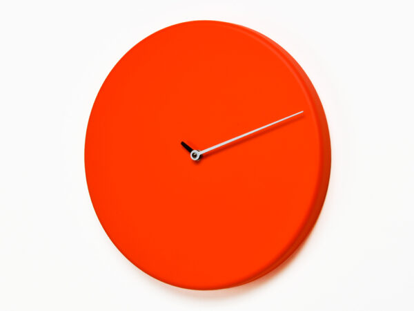 Reloj de pared Less Rosso Progetti Alberto Sala 1