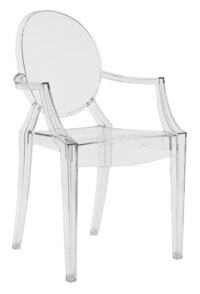 Louis Ghost Transparent Kartell Philippe Starck 1 στοιβαζόμενη πολυθρόνα