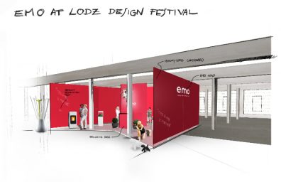 emo festival de Diseño de Stands Sketch Lodz