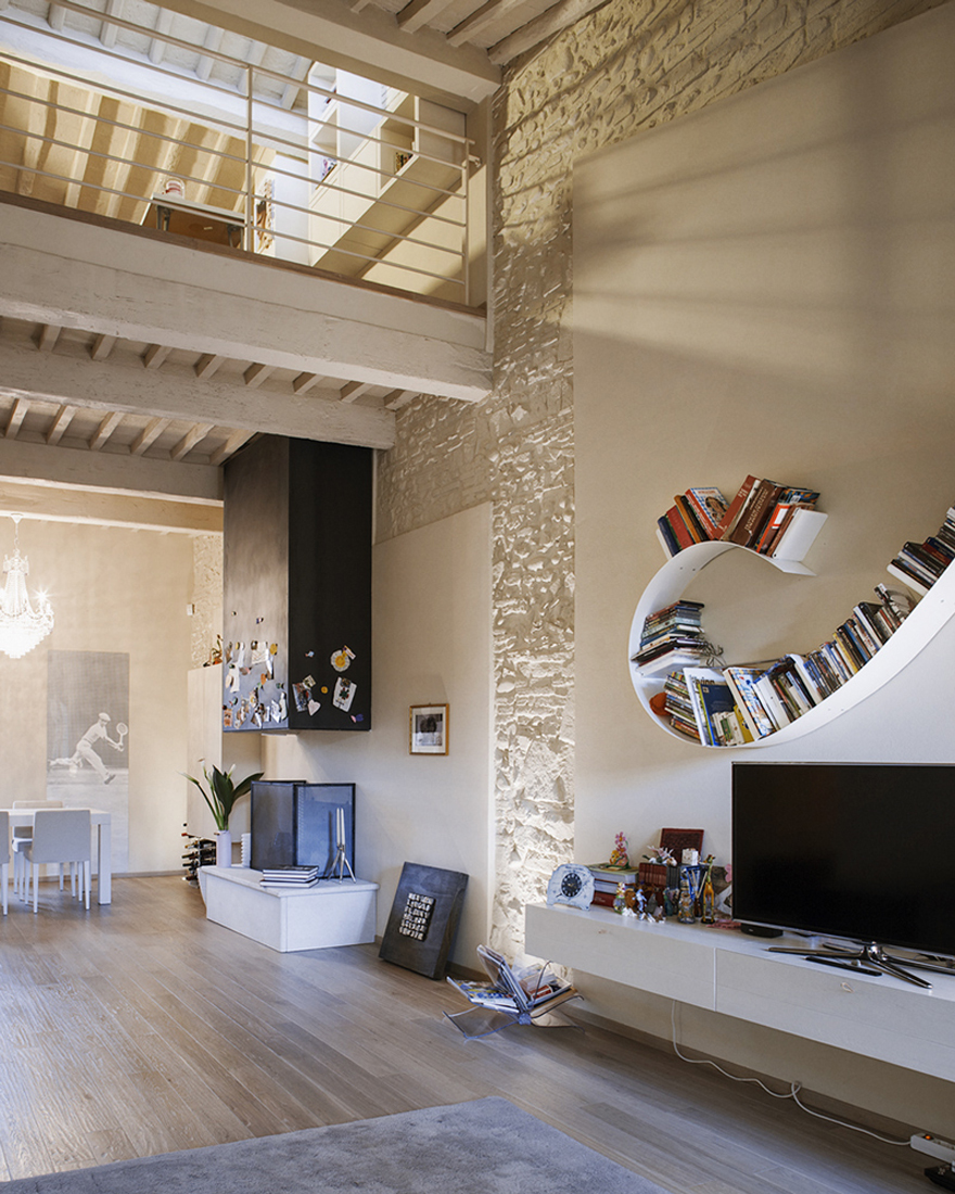 Inicio renovación dentro de un edificio histórico en Lucca