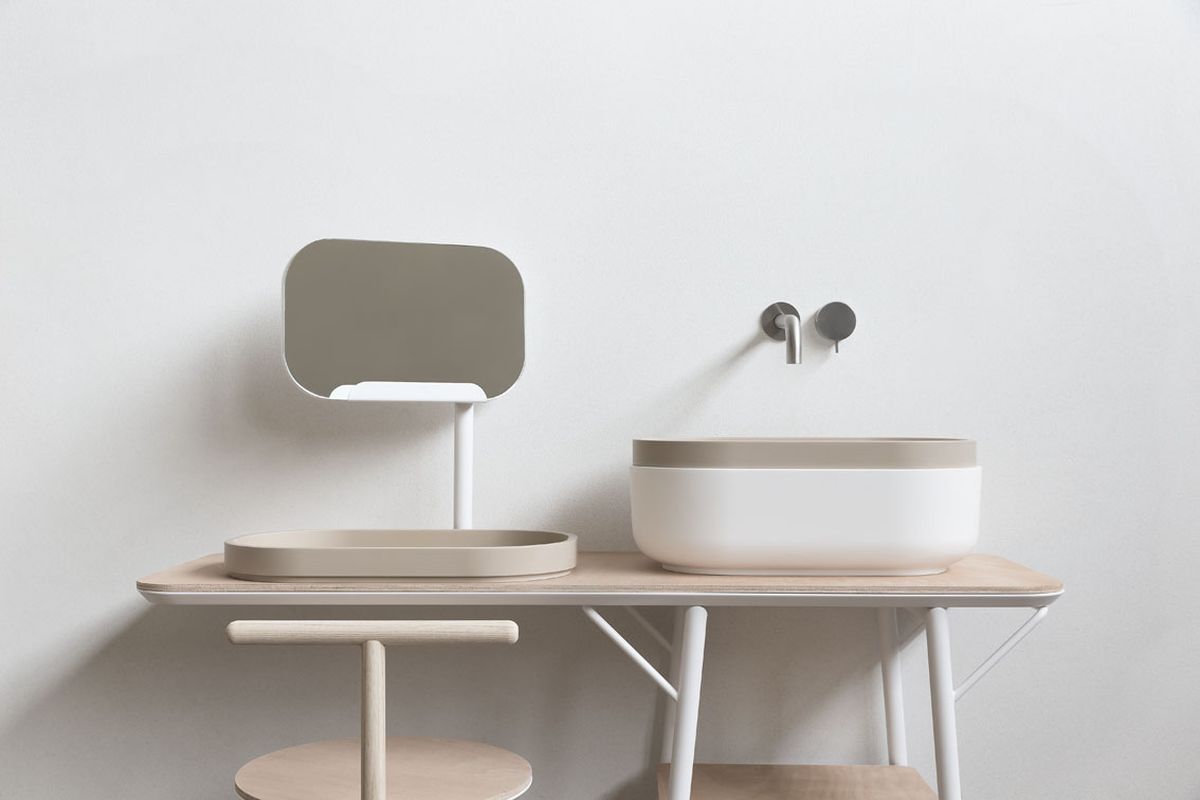 Oblon, la colección de muebles de baño por Novello